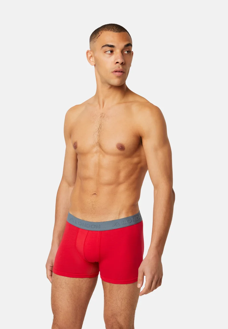 incredible prices FM London 5-PACK TAGLESS HYFRESH BOXER SHORTS - Pants blue/grey/red Clothing Underwear & Socks Underpants Boxer shorts