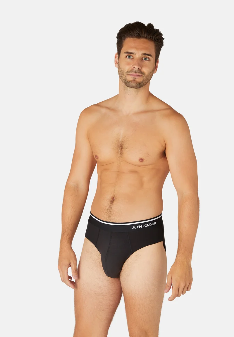 Newest FM London 4 PACK - Briefs black Clothing Underwear & Socks Underpants Boxer shorts