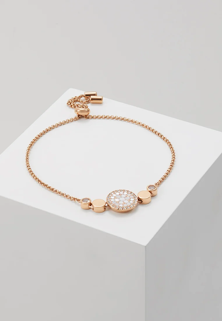 Big discount on sale Fossil VINTAGE GLITZ - Bracelet rosegold-coloured Accessories Jewellery Bracelets