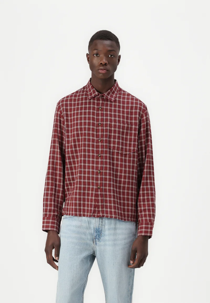 USA Discount Online Sale Guess Originals MICRO PLAID - Shirt java brown  Clothing Sale Shirts Business Shirts