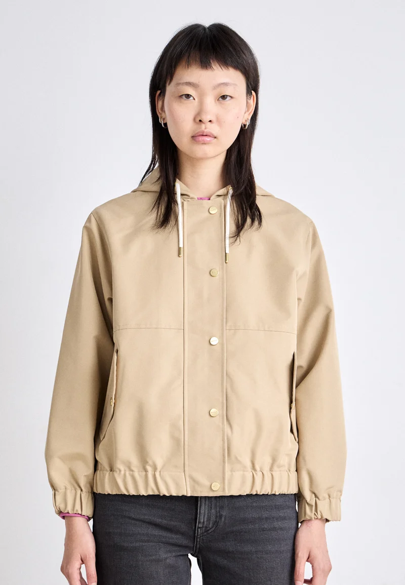 unique GANT LIGHT JACKET - Summer jacket dark khaki Clothing Jackets & Blazers Bomber Jackets