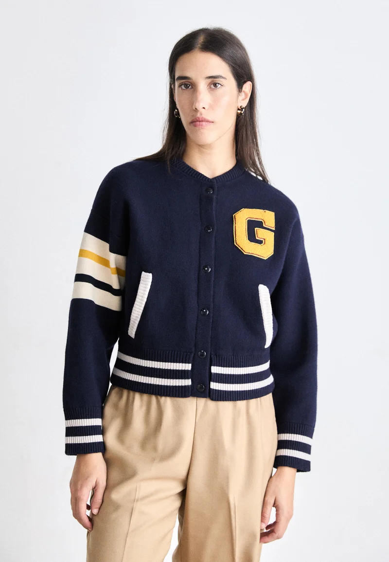 accessories GANT VARSITY  - Bomber Jacket evening blue Clothing Jackets & Blazers Bomber Jackets