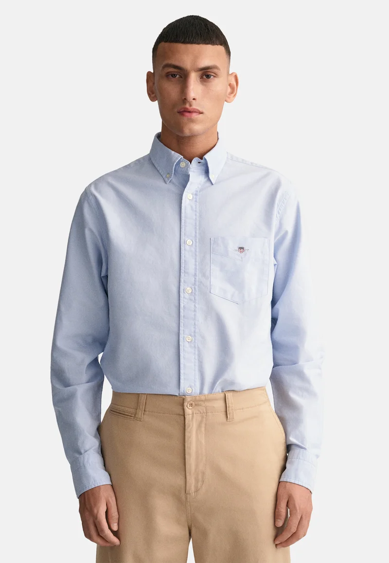 Lowest Price Online GANT REG OXFORD - Shirt light blue Clothing Shirts Casual Shirts