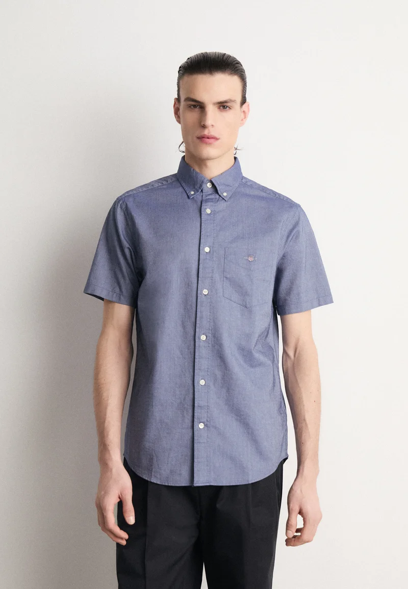 free delivery GANT REG OXFORD - Shirt persian blue Clothing Shirts Casual Shirts