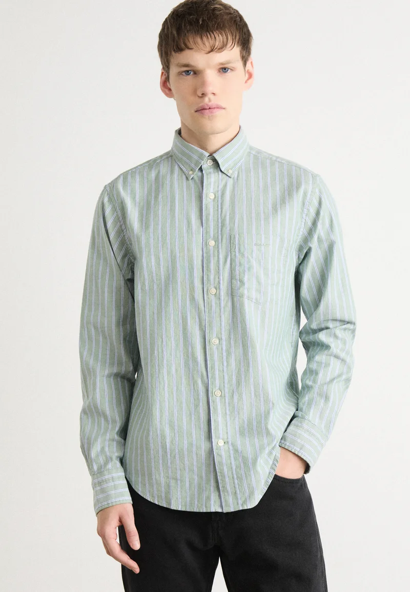 luxuriant in design GANT REG ARCHIVE OXFORD STRIPE  - Shirt dried forest Clothing Sale Shirts Business Shirts