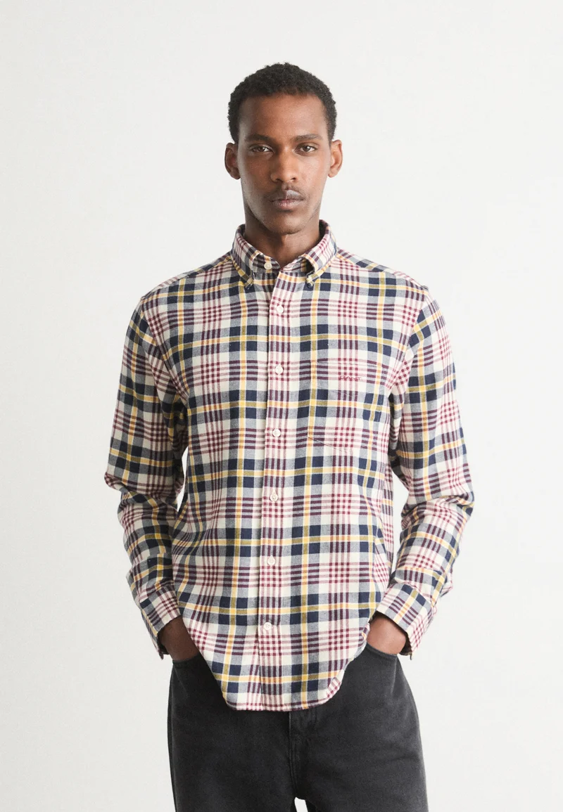 designer fashion GANT PLAID SHIRT - Shirt cream Clothing Sale Shirts Business Shirts
