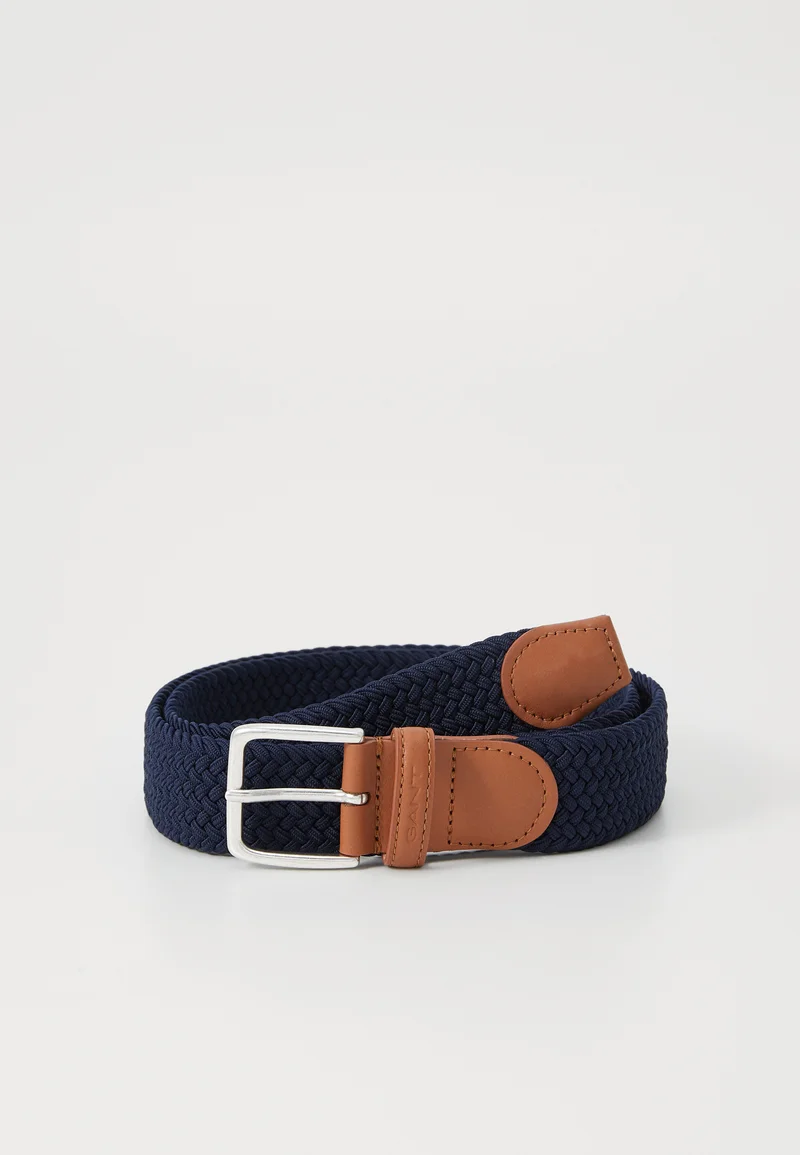 Exclusive GANT ELASTIC BRAIDED BELT UNISEX - Braided belt evening blue Accessories Belts Braided belt