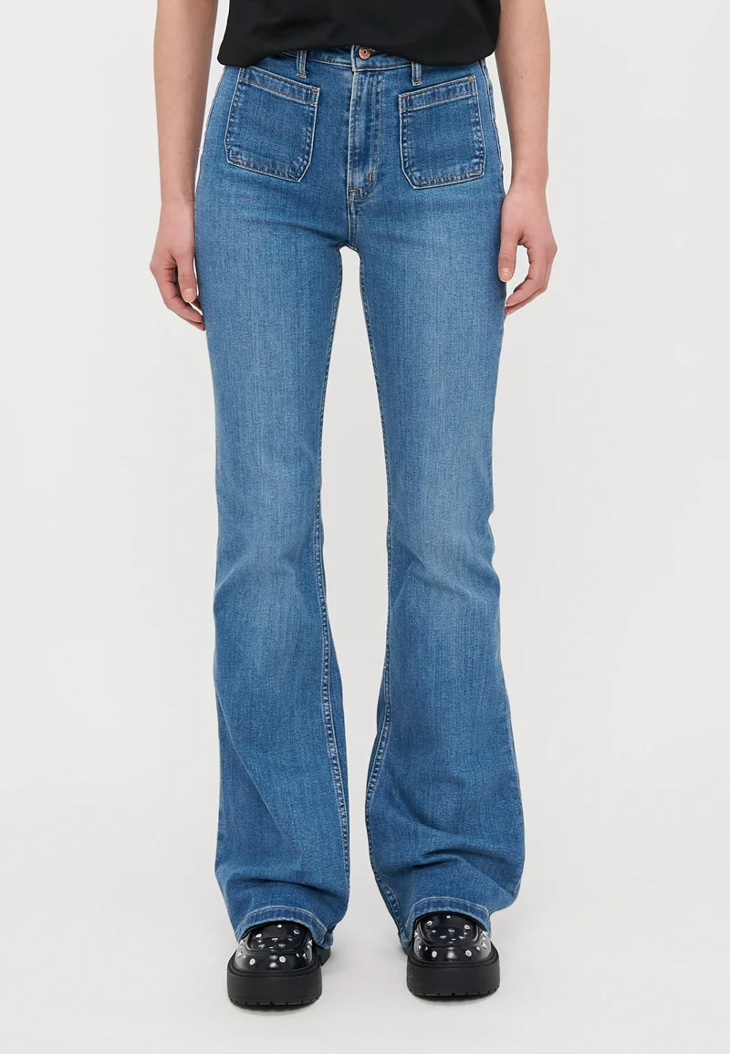 fabulous collection Gap Tall 70S HERON - Flared Jeans medium indigo Clothing Bootcut & Flared