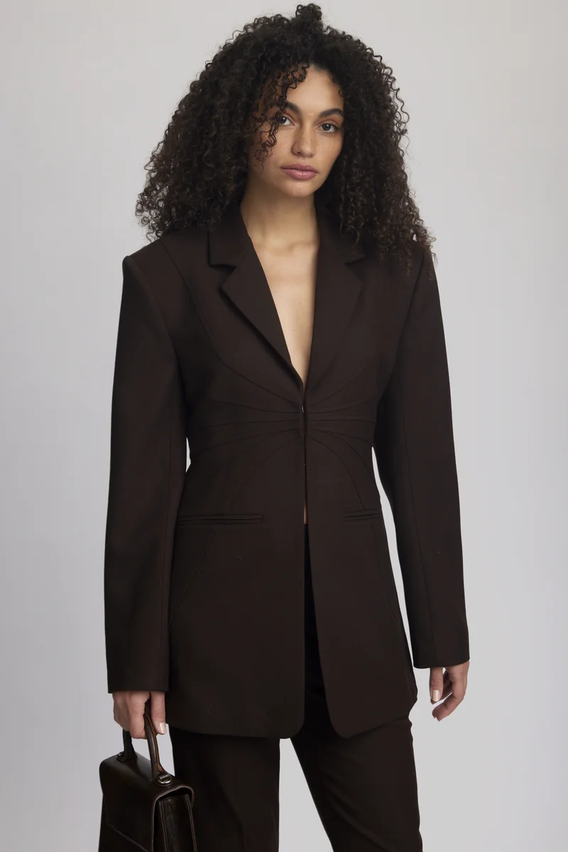 cheapest online price Gestuz STELLANOR - Blazer molé Clothing Jackets & Blazers Bomber Jackets