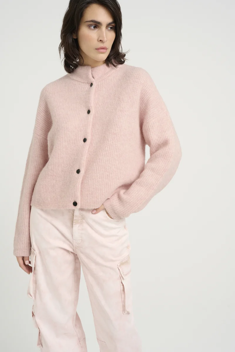 USA Sale Online Store Gestuz ALPHA CARDIGAN - Cardigan rose grey Clothing Knitwear & Cardigans Cardigans