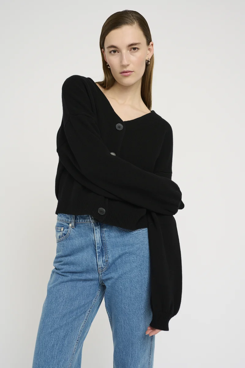 best value Gestuz MANZI - Cardigan black Clothing Knitwear & Cardigans Cardigans