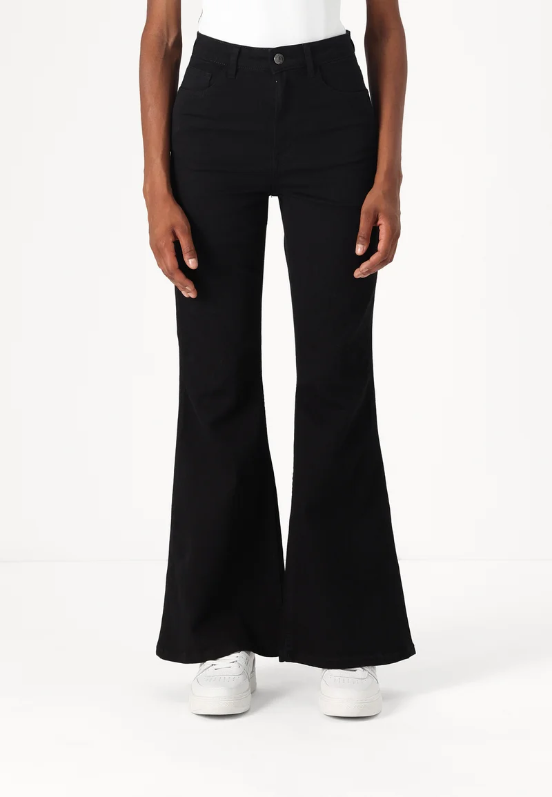 innovative design Gestuz RIVYLINA - Flared Jeans black washed Clothing Bootcut & Flared