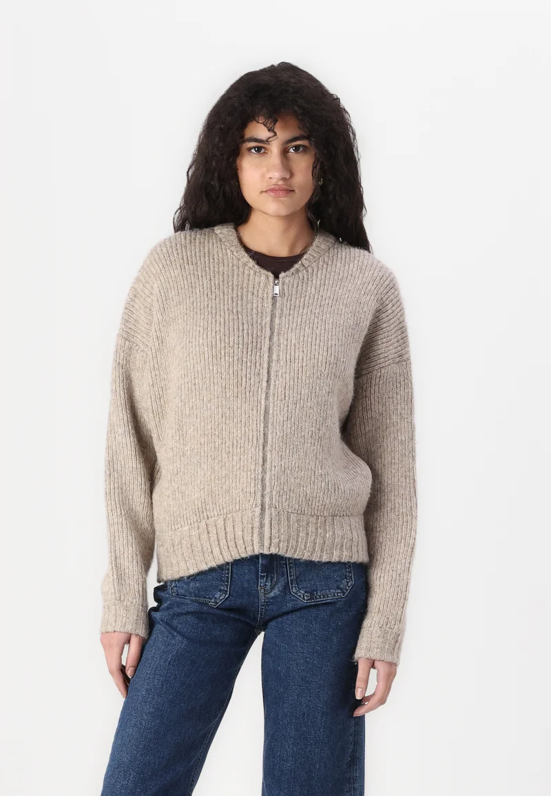 discountable price Gina Tricot Cardigan - beige melange Clothing Knitwear & Cardigans Cardigans
