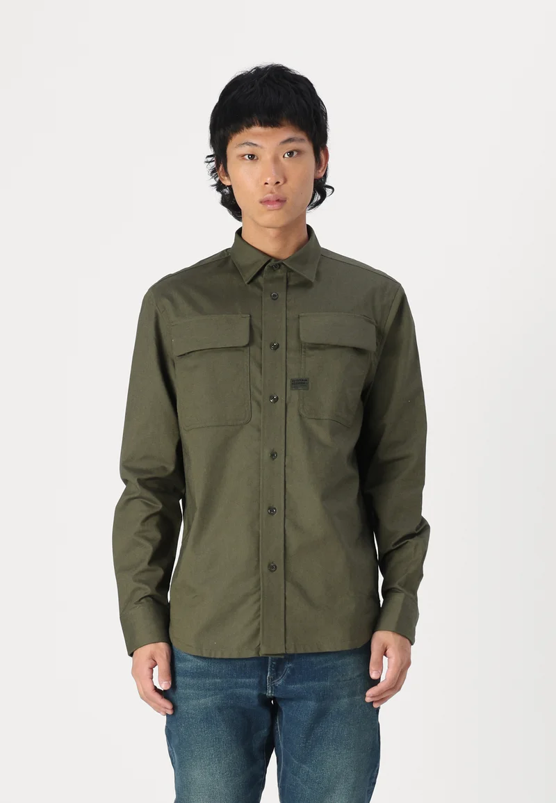Quality Design G-STAR REGULAR SHIRT - Shirt asfalt/moss  Clothing Shirts Casual Shirts