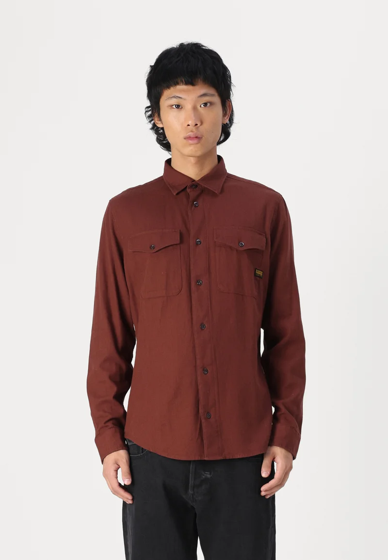 No Sale Tax G-STAR MARINE - Shirt plum  Clothing Shirts Casual Shirts