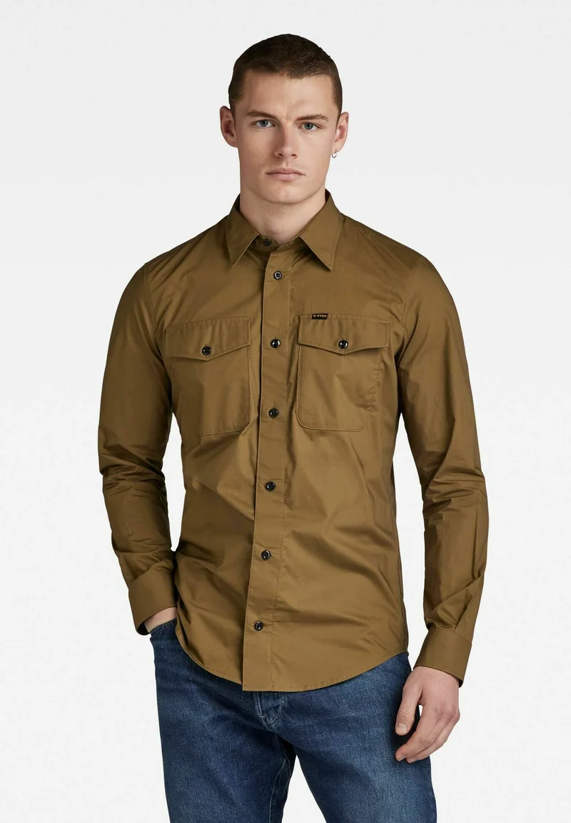 attractive price G-STAR MARINE - Shirt dark olive Clothing Sale Shirts Business Shirts