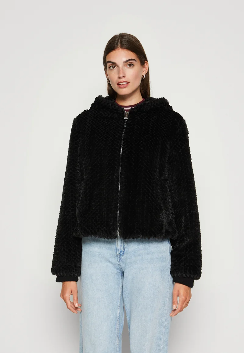 affordable price Guess NEW THEOLINE - Winter jacket jet black Clothing Jackets & Blazers Bomber Jackets
