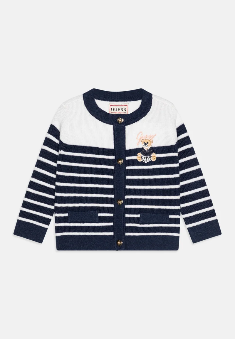 100% Satisfaction Guarantee Guess CARDIGAN  - Cardigan blue/white Clothing Sweatshirts & Knitwear Cardigans