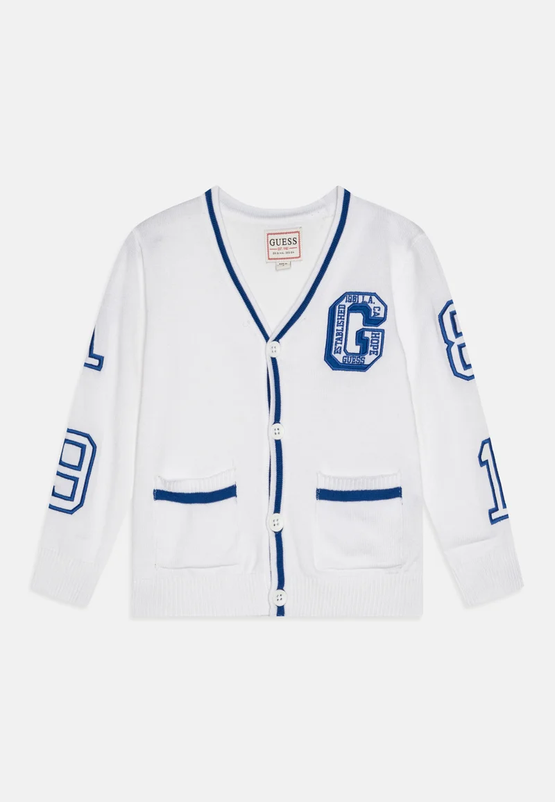 Shop Best Sellers Guess BABY CARDIGAN - Cardigan pure white Clothing Sweatshirts & Knitwear Cardigans