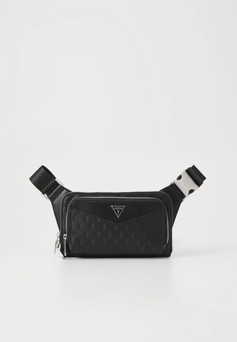 premier fashion designer Guess SIENA FLAT BUMBAG ZIP AROUND - Bum bag black Accessories Bags & cases Small bags Bum bags