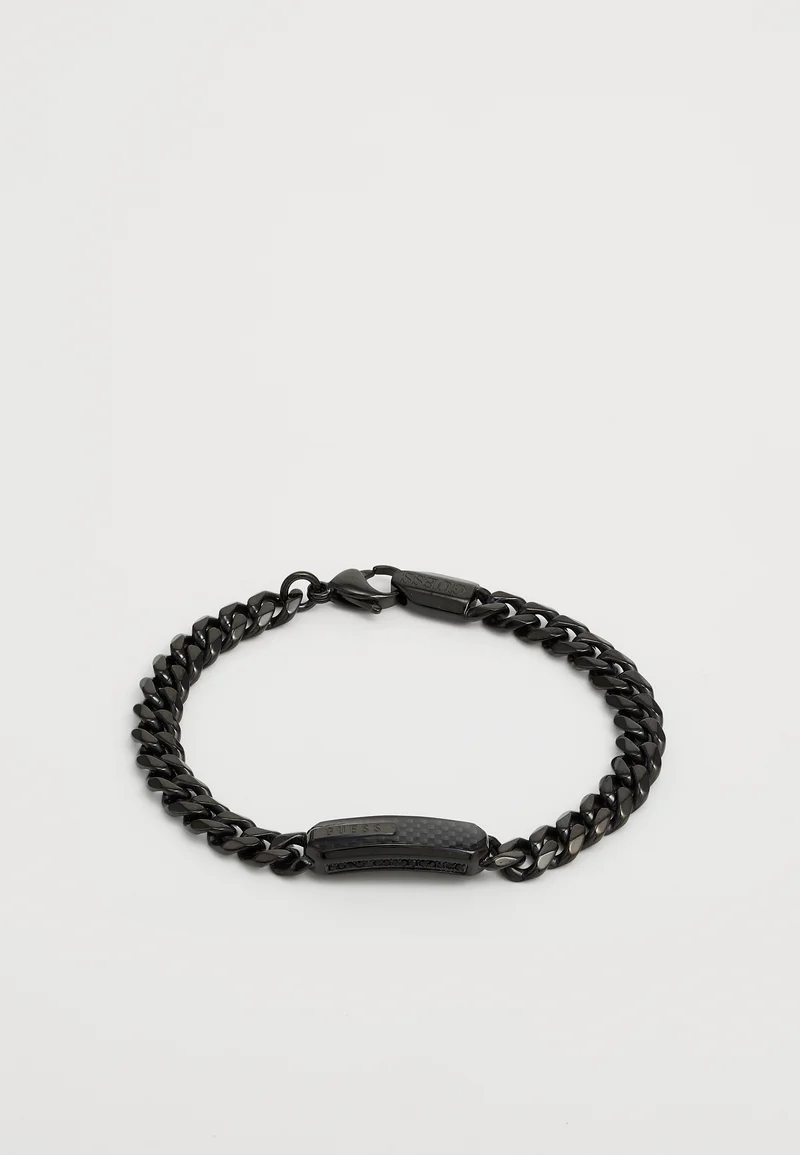 USA factory outlet Guess RACER TAG - Bracelet black  Accessories Jewellery Bracelets