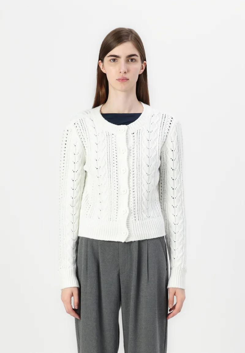 factory wholesale prices Hollister Co. COZY CREW CARDI - Cardigan cloud dancer Clothing Knitwear & Cardigans Cardigans
