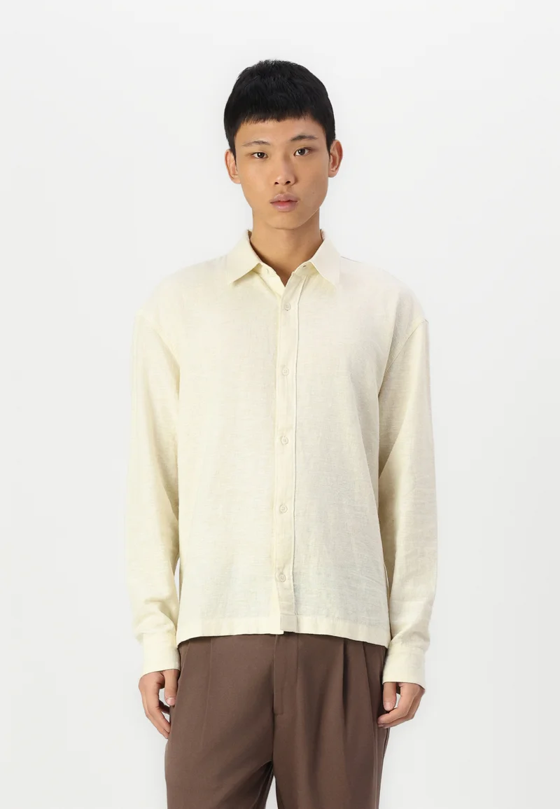 Factory Outlet Price Hollister Co. LONG SLEEVE - Shirt almond oil Clothing Shirts Casual Shirts