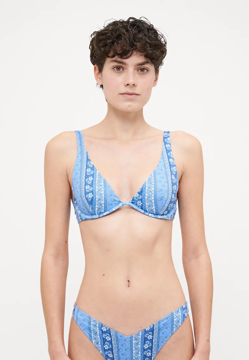 Outlet Store Hollister Co. HIGH APEX UNDERWIRE MAY - Bikini top blue Clothing Swimwear Bikinis Bikini sets