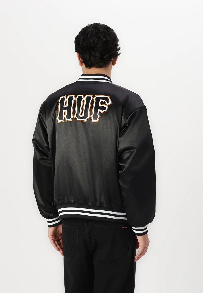 authorized dealers HUF BACK 2 REVERSIBLE JACKET UNISEX - Bomber Jacket black/orange Streetwear Clothing Jackets, Gilets & Blazers Bomber Jackets