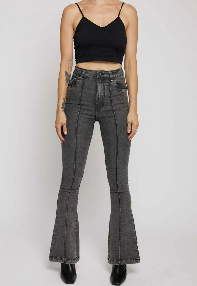 Excellent quality HERMAN&CO Flared Jeans - acid grey wash Clothing Bootcut & Flared