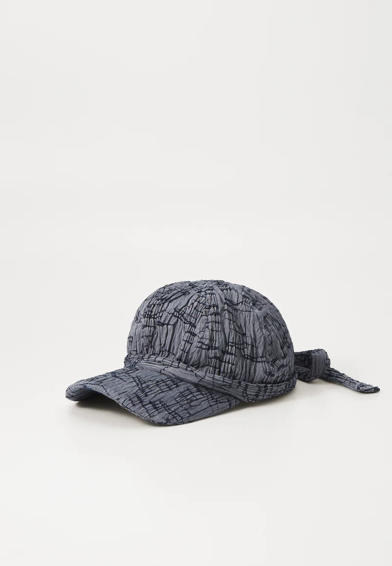 worldwide shipping Henrik Vibskov SAUSAGE UNISEX - Cap grey outline fingers Accessories Beanies, hats & caps Caps