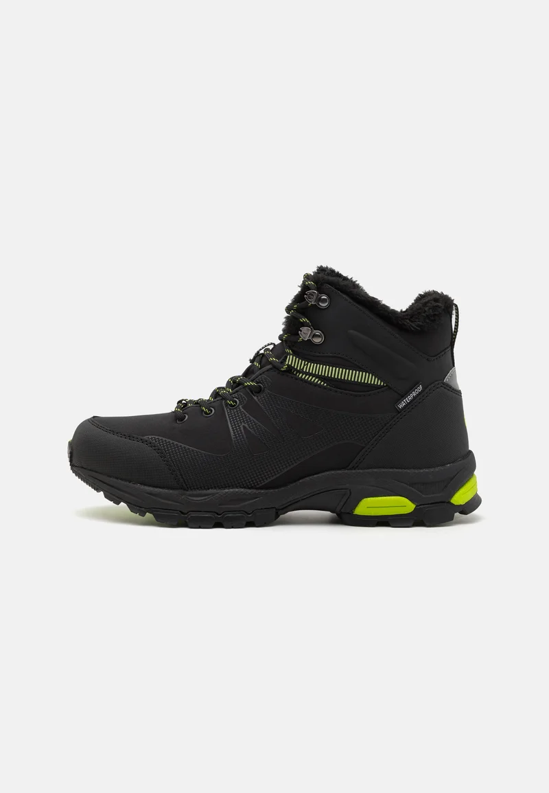 Online Retailer HI-TEC JACKDAW WP INSULATED - Winter boots black/lime Sport Sale Shoes Boots