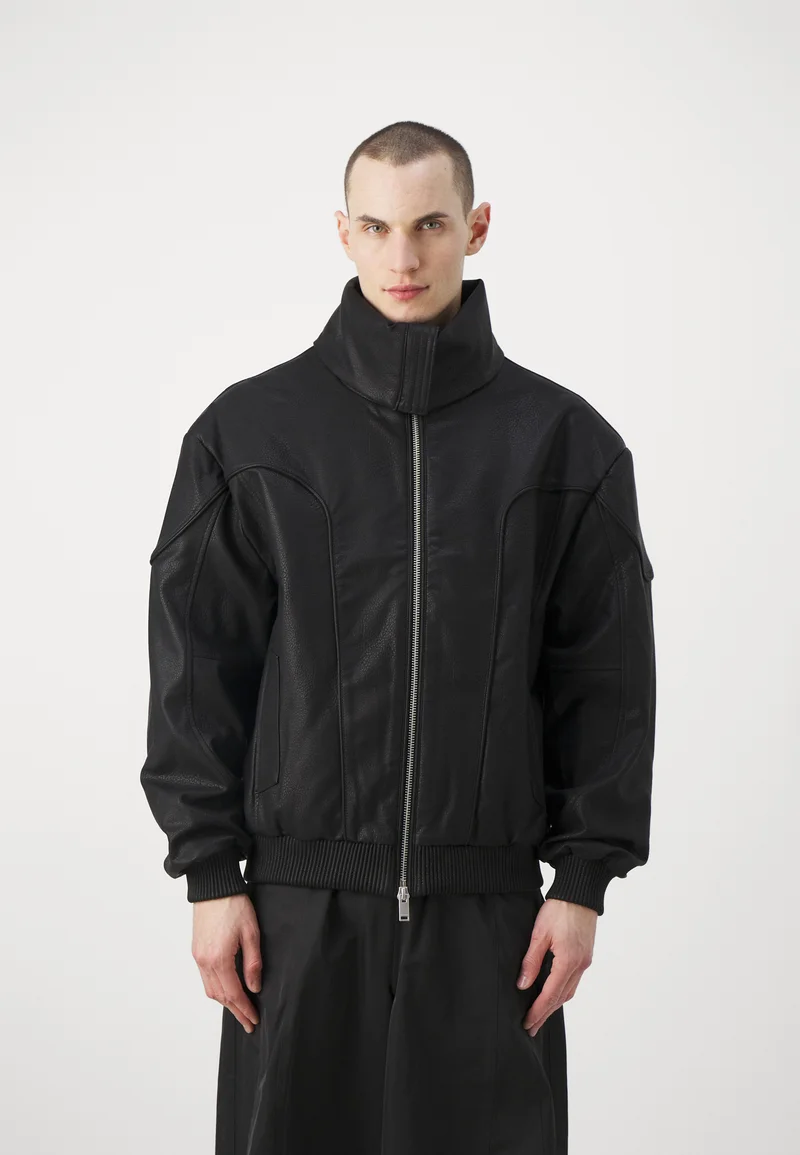 Authentic Han Kjøbenhavn MEMORY JACKET UNISEX - Faux leather jacket black Clothing Jackets & Blazers Bomber Jackets