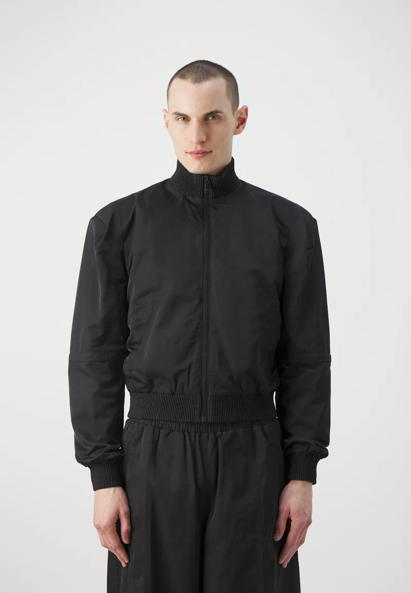 New Arrival Han Kjøbenhavn SQUARE SHOULDER JACKET UNISEX - Bomber Jacket black Clothing Sale Jackets Gilet Bomber Jackets