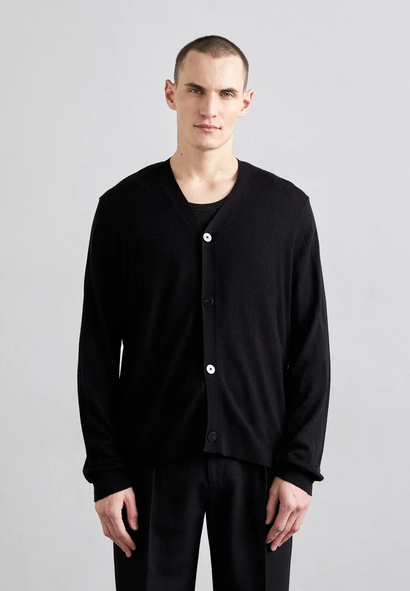 Outlet Holzweiler CARDIGAN - Cardigan black Clothing Knitwear Cardigans