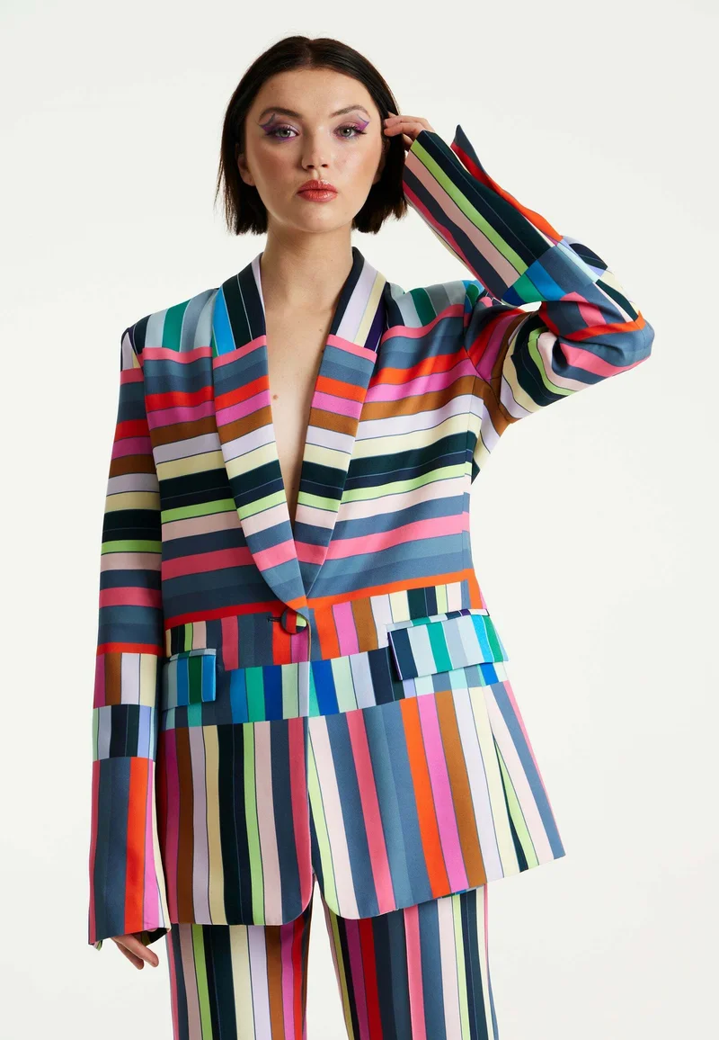 catalogo House of Holland COLOUR BAR  - Short coat multi coloured Clothing Jackets & Blazers Blazers
