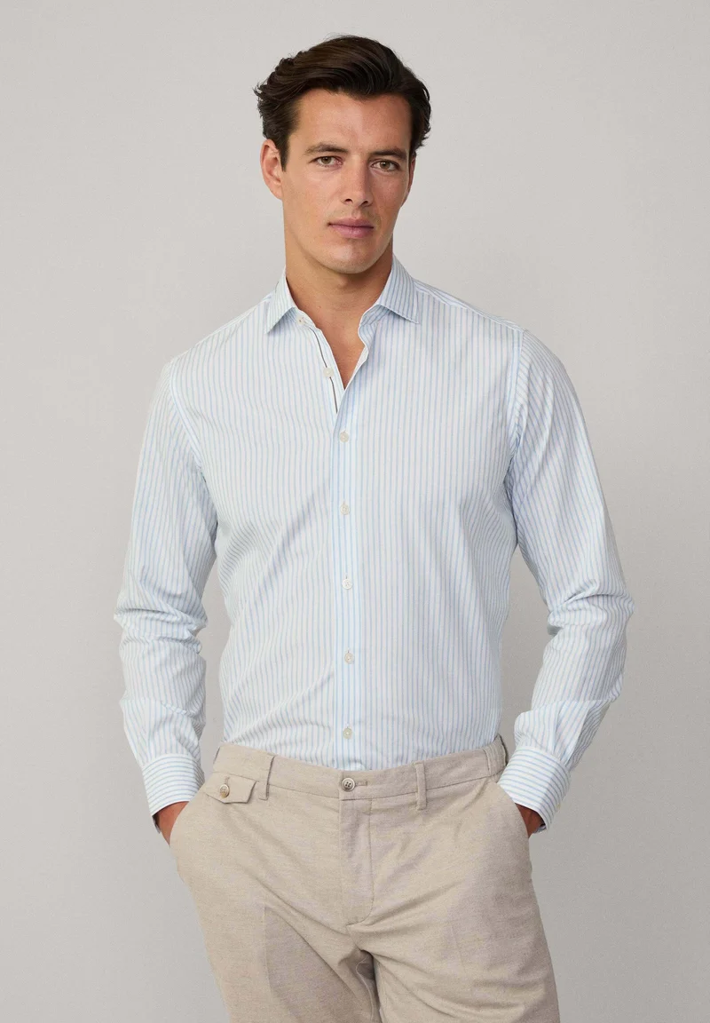 huge inventory Hackett London MELANGE ENG STRIPE - Shirt sky blue Clothing Sale Shirts Business Shirts