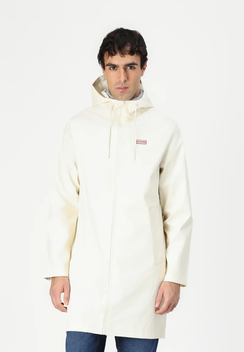various design Hunter ORIGINAL ANDREA RAIN COAT UNISEX - Waterproof jacket antique white Clothing Jackets & Blazers Bomber Jackets