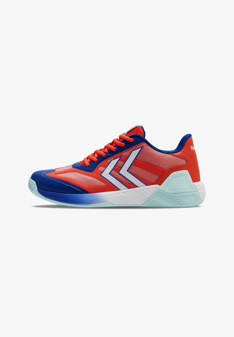 Official USA Stockists Hummel ALGIZ 25ICON - Handball shoes red blue white Sport Sale Shoes Boots