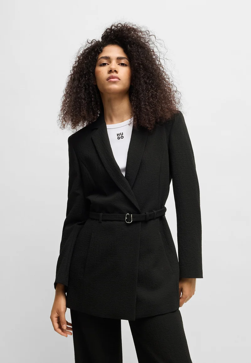 New Arrival HUGO AMELIRA - Blazer black Clothing Jackets & Blazers Blazers