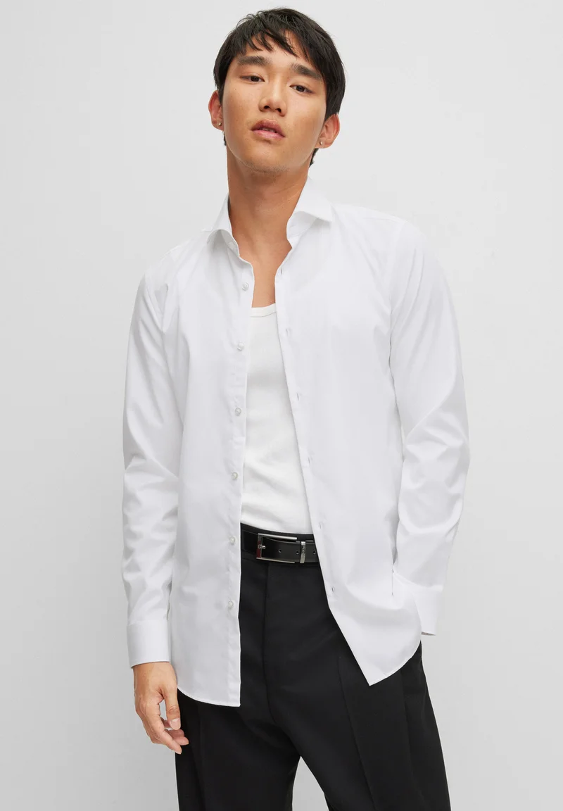 online leading retailer HUGO KASON - Shirt open white Clothing Shirts Casual Shirts