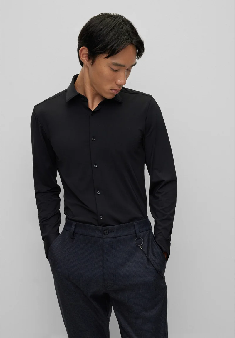 Authorized Site HUGO KENNO - Shirt black Clothing Shirts Casual Shirts