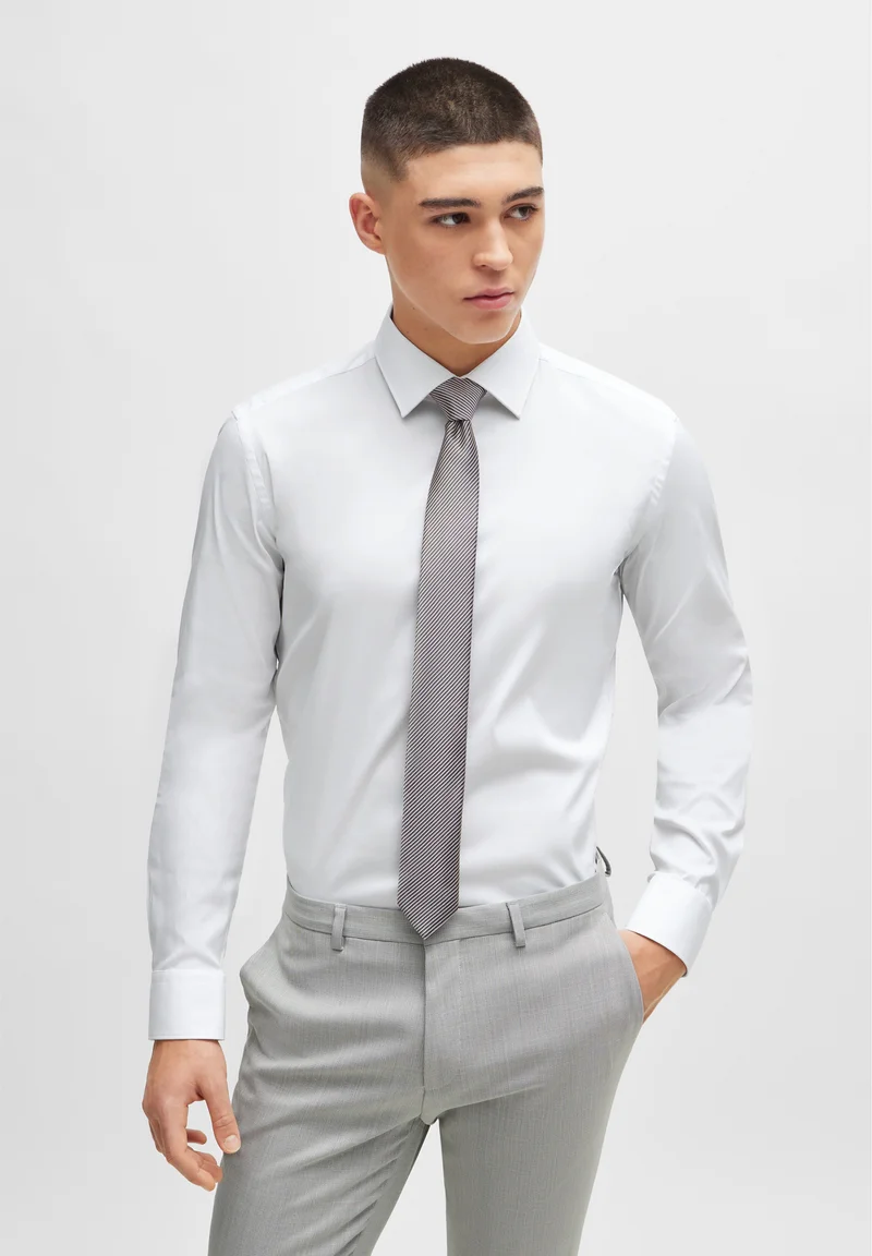 collection HUGO KENNO - Shirt open white  Clothing Shirts Business Shirts