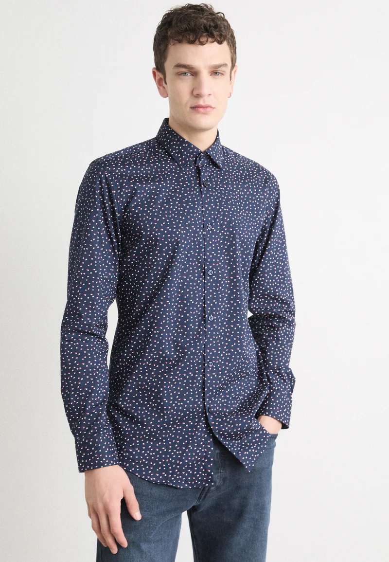 timeless HUGO KENNO - Shirt dark blue Clothing Sale Shirts Business Shirts