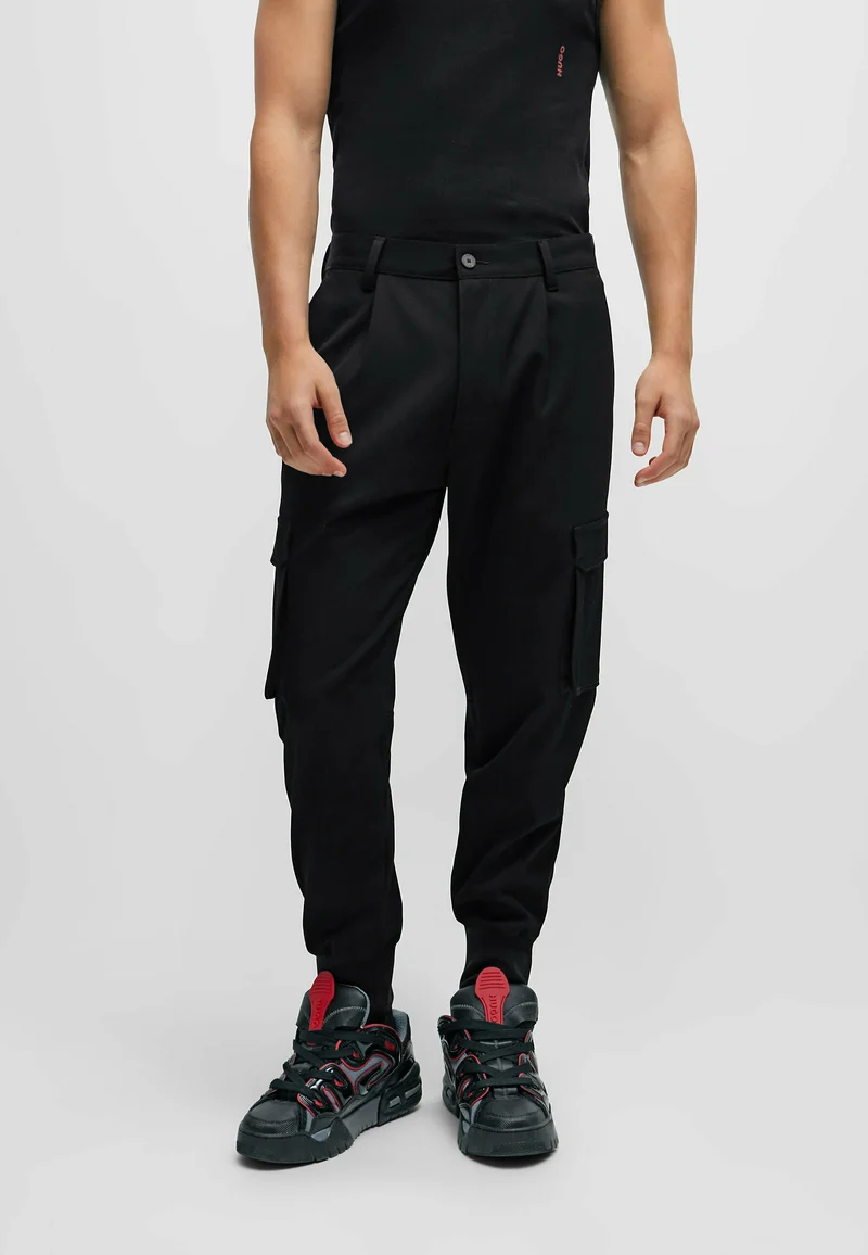 vast selection HUGO GLAVIN - Cargo trousers black one Clothing Trousers Cargo trousers