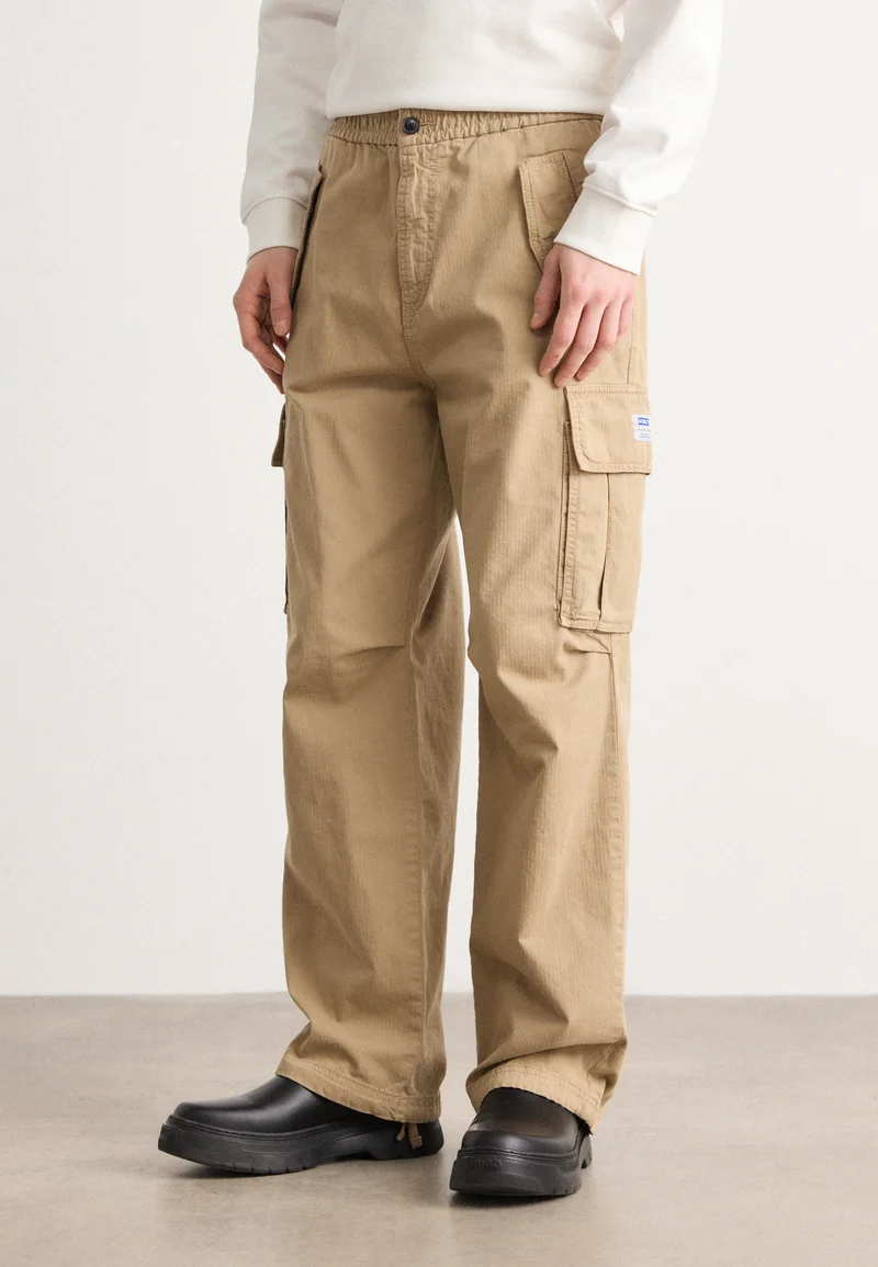 various design HUGO GABIO - Cargo trousers medium beige Clothing Trousers Cargo trousers