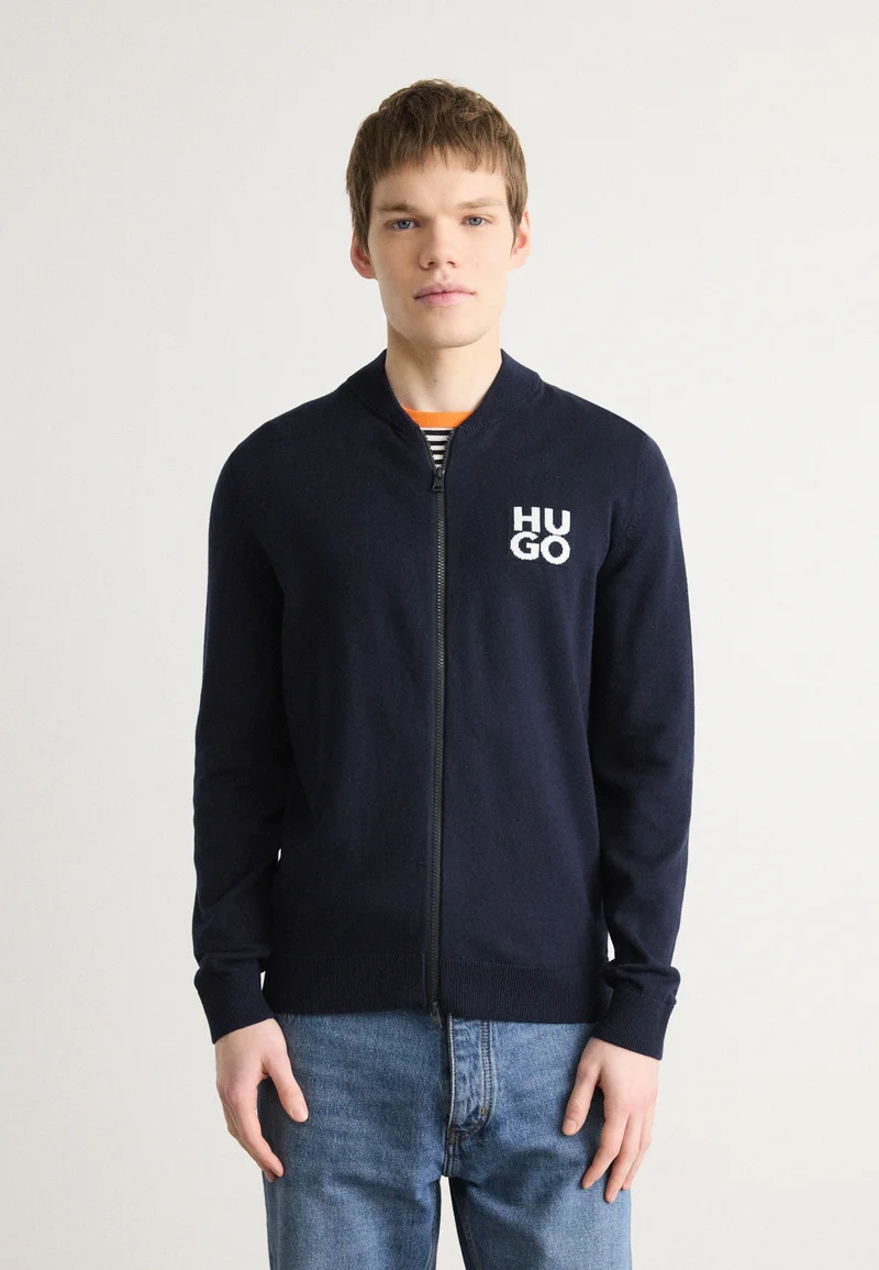 100% quality guarantee HUGO SOLOUH - Cardigan navy Clothing Knitwear Cardigans