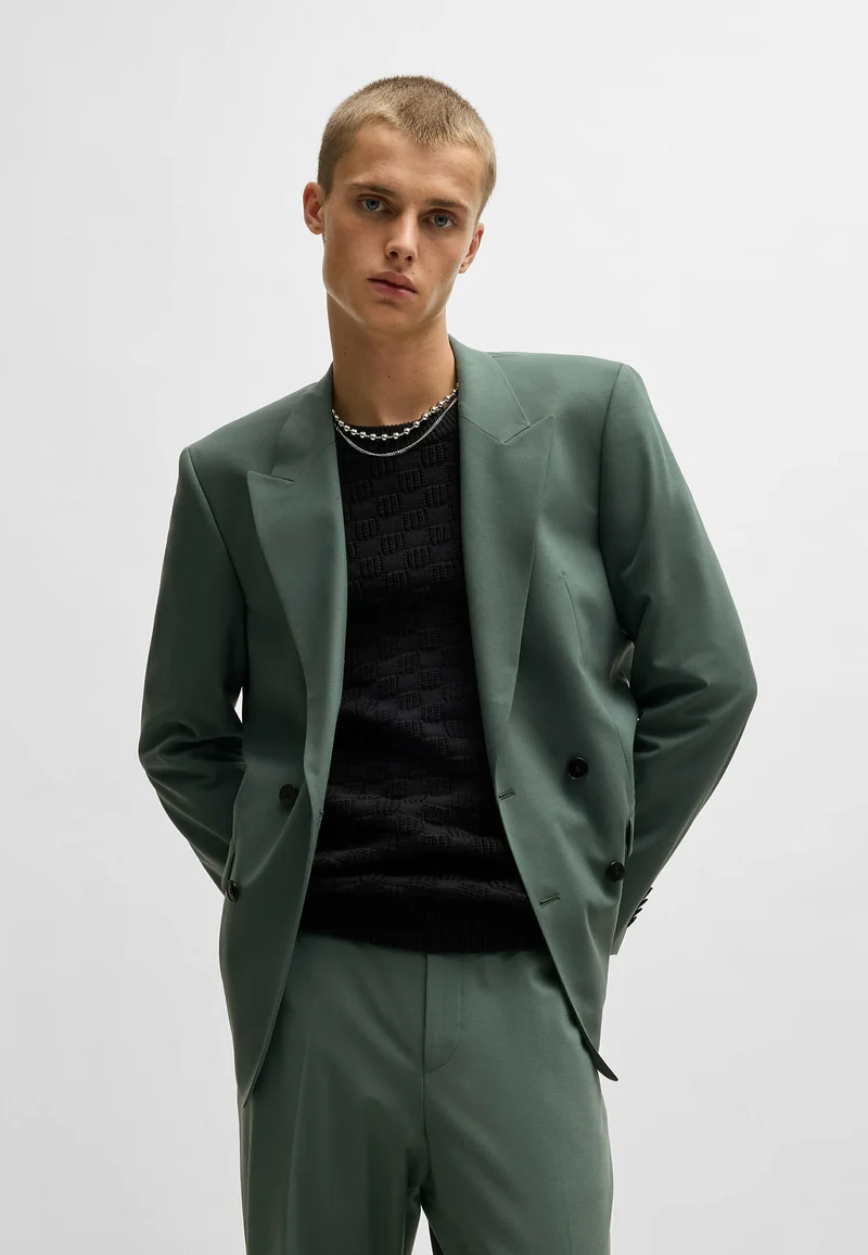 Lowest Price Online HUGO HENRY - Blazer jacket open green three Clothing Suits & Tailoring Blazer jackets