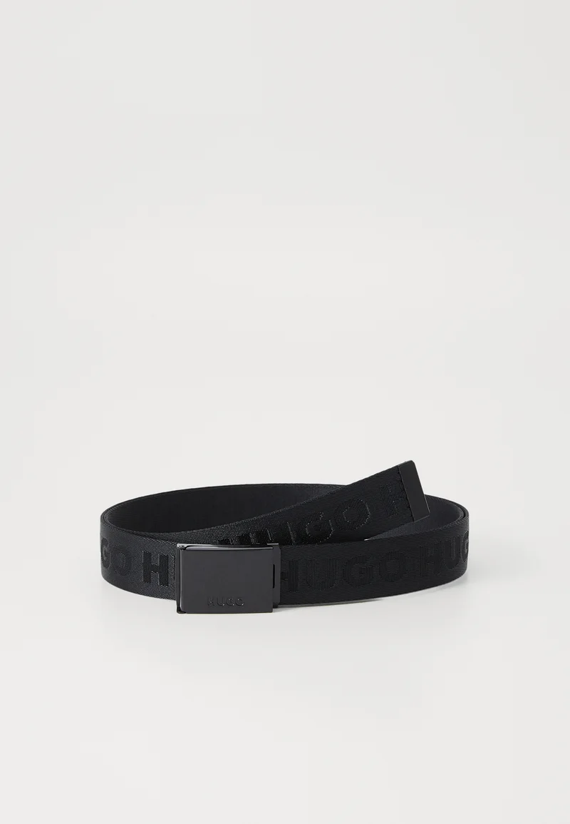 100% top quality HUGO GARRATT - Belt black Accessories Belts Casual belts