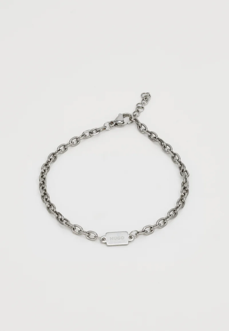 huge inventory HUGO UNISEX - Bracelet silver-coloured Accessories Jewellery Bracelets